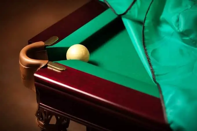 Cue Ball On Pool Table