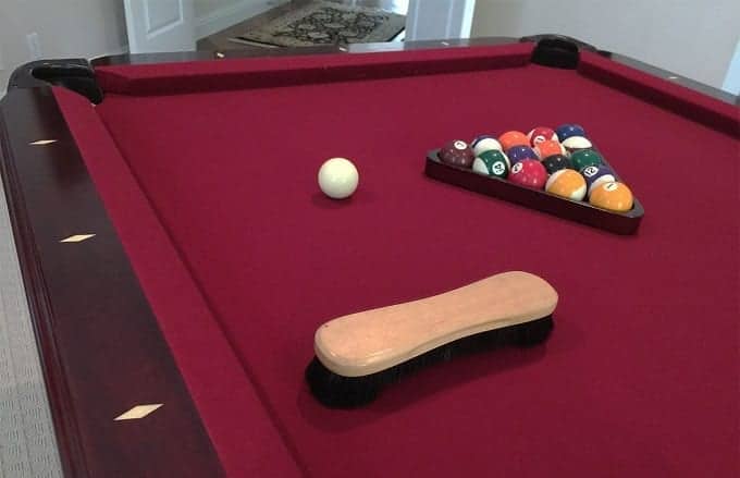 Brush On Pool Table