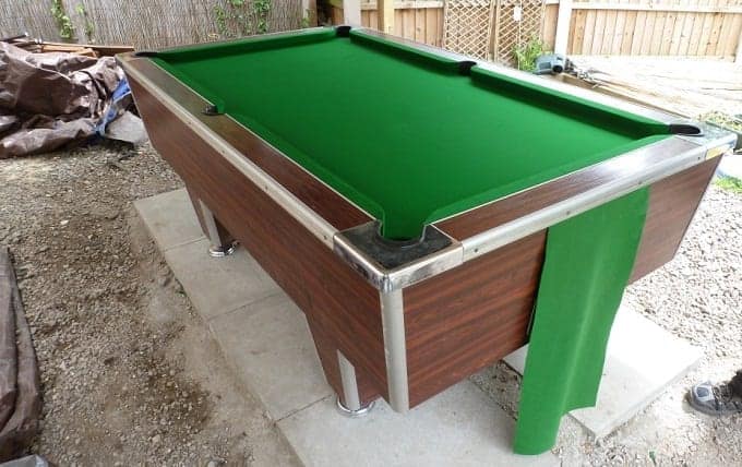 Outside Pool Table